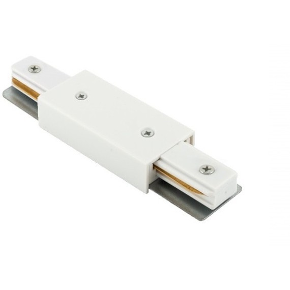 Прямой соединитель для накладных однофазных шинопроводов Denkirs TR1008-WH