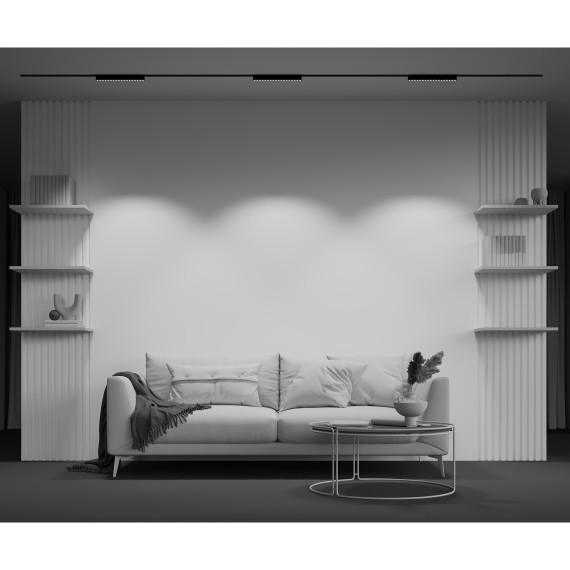 TR082-1-18W4K-M-B Трековый магнитный светодиодный светильник Maytoni Radity 48V CRI90+ 4000К 1850Лм 36° 16Вт