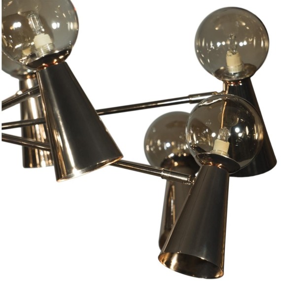 10046/10 Gold Люстра на штанге LOFT IT Halley