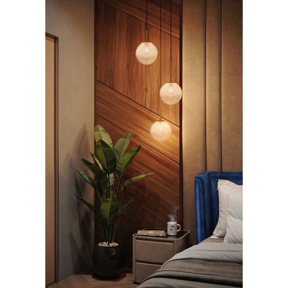 SL1190.222.01 Светильник потолочный ST-Luce Золотистый/Прозрачно-белый E27 1*60W CASSIUS