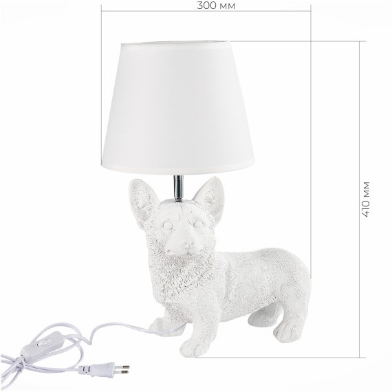 SLE115204-01 Прикроватная лампа Белый, Хром/Белый E27 1*40W NARNI