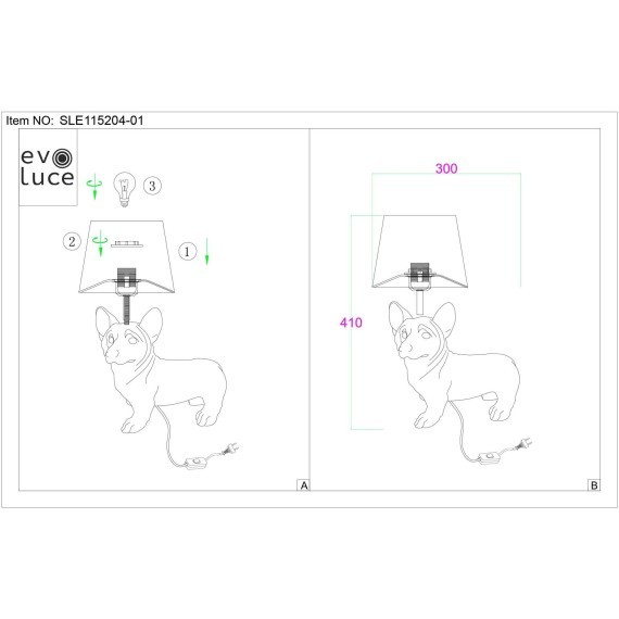 SLE115204-01 Прикроватная лампа Белый, Хром/Белый E27 1*40W NARNI