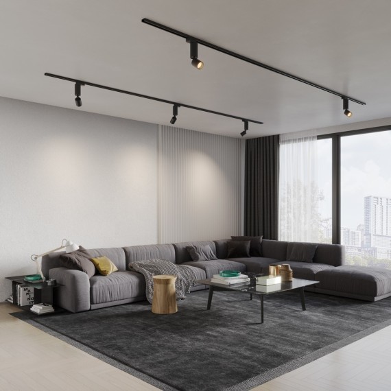 Трехжильный однофазный трековый светодиодный светильник Novotech Tubo 359321 1100лм 10Вт