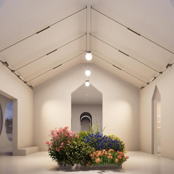 359470 Трековый ременный светодиодный SMART светильник c доп. механическим перекл. цветности Novotech EASY CRI90+ 3000-6000К 580Лм 28° 12W TUYA, Алиса, Wi-Fi