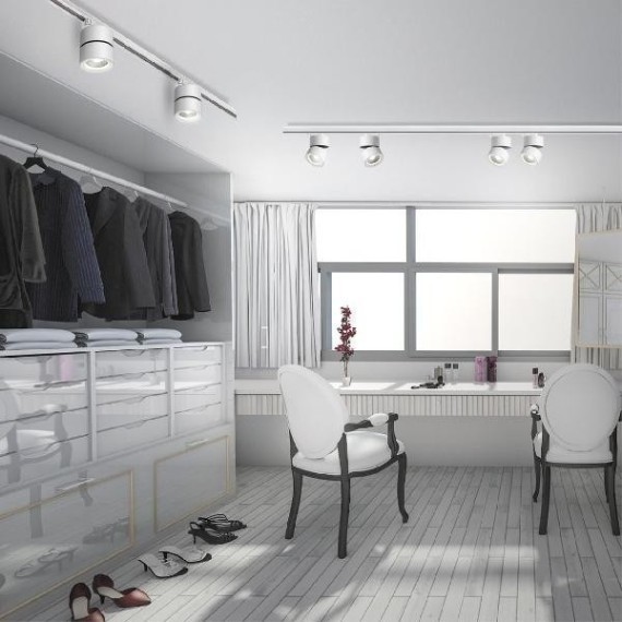 Трехжильный однофазный трековый светодиодный светильник Novotech GRODA 358786 2200лм 25Вт