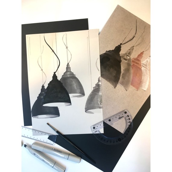 Подвесной светильник с 1 плафоном Maytoni P534PL-01B Bellevue под лампу 1xE27 60W