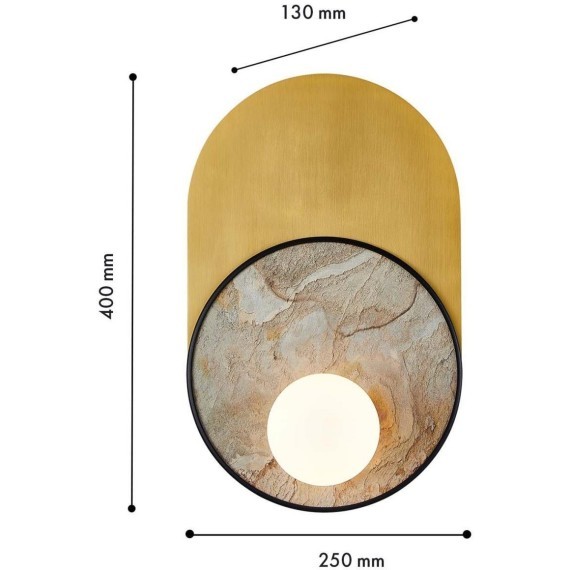4595-1W, настенный светильник, D130xW250xH400, 1xG9LEDx9W, excluded