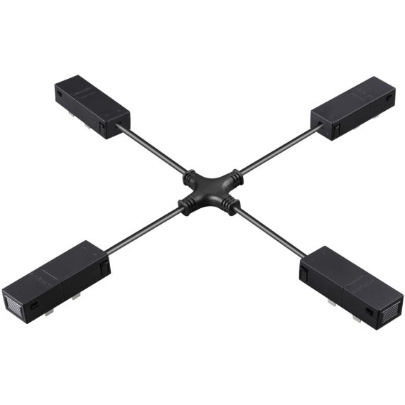 135315 Черный гибкий токопроводящий соединитель "X" для шинопроводов Novotech VECTOR