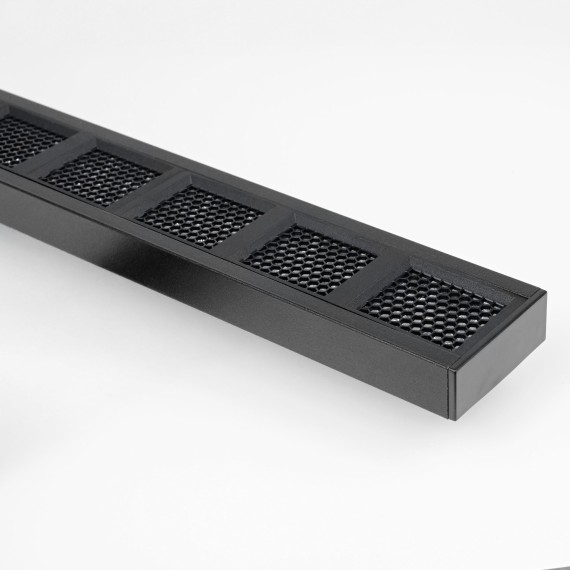 270147 Черный светодиодный поворотный линейный трековый светильник с антибликовым эффектом 48V 18Вт 900Лм CRI90 4000K 24° Due Hermes Lightstar