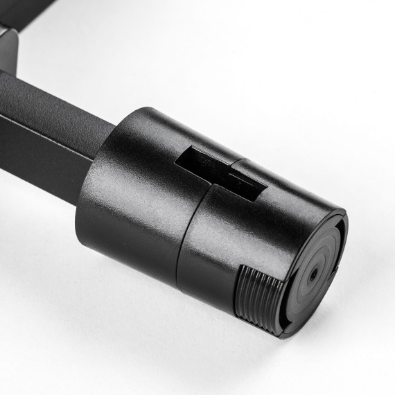 270147 Черный светодиодный поворотный линейный трековый светильник с антибликовым эффектом 48V 18Вт 900Лм CRI90 4000K 24° Due Hermes Lightstar