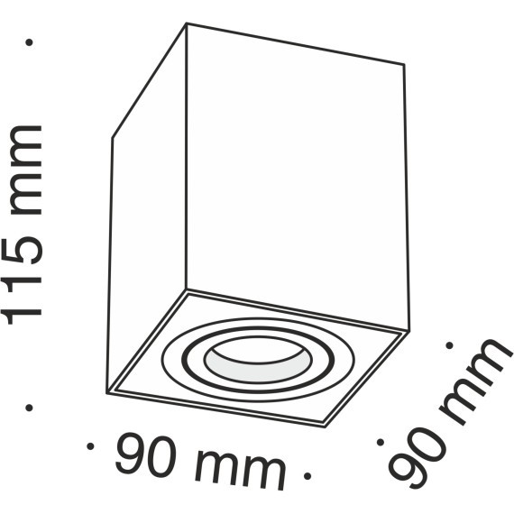 Потолочный светильник Technical C017CL-01S