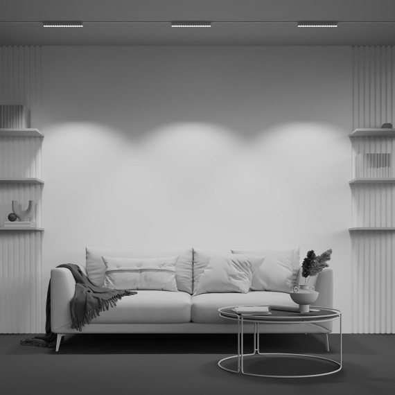 TR082-1-18W3K-M-W Трековый магнитный светодиодный светильник Maytoni Radity 48V CRI90+ 3000К 1800Лм 36° 16Вт