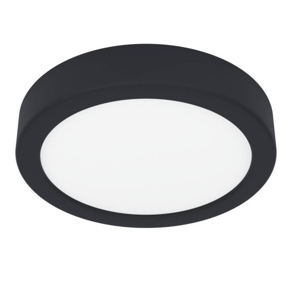 901324 Светод настенно-потолочн свет-к с рег-кой цветовой темп-ры FUEVA 6, 7,5W(LED), ?166, IP44,2700K, 4000K, 6500K, 1000lm, пластик, черный, белый