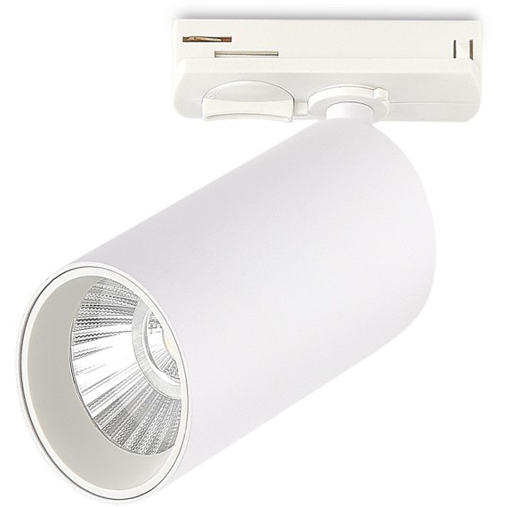 ST382.546.10.TRIAC Св-к трек. Белый LED 1*10W 4000K 900Lm Ra90 36 IP20 DxH- 220V Однофазная трековая система