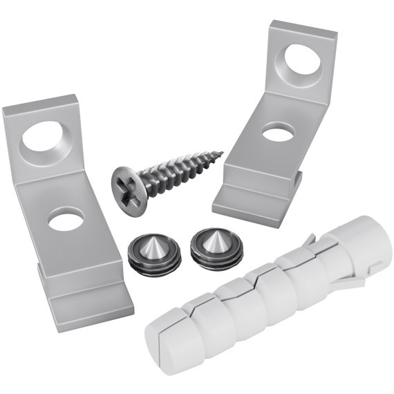 Комплект креплений для радиусного профиля с боковым свечением 2шт. ALM-3535R-1MT