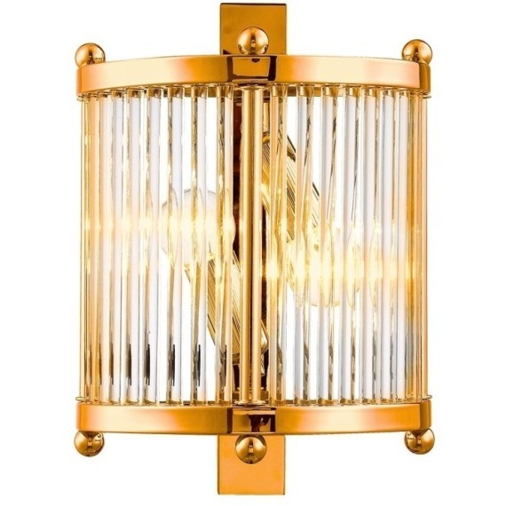 Бра Crystal Lux TADEO AP2 GOLD/TRANSPARENTE