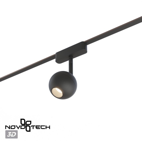 359471 Трековый ременный светодиодный SMART светильник c доп. механическим перекл. цветности Novotech EASY CRI90+ 3000-6000К 350Лм 120° 12W TUYA, Алиса, Wi-Fi