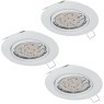 75349 Комплект светодиодных встраиваемых светильников EINBAUSPOT LED, 3x3W (GU10), 87х87, сталь, белый