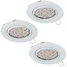 75349 Комплект светодиодных встраиваемых светильников EINBAUSPOT LED, 3x3W (GU10), 87х87, сталь, белый