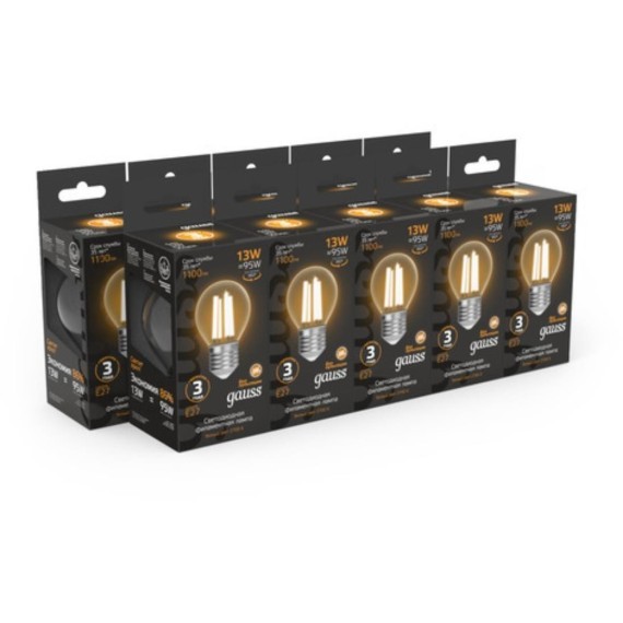 105802113 Светодиодная лампа Gauss Шар 13W 1100Lm 2700K E27 