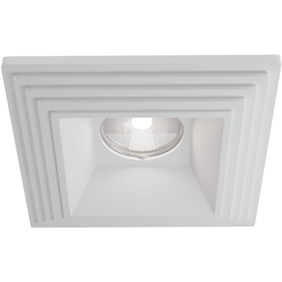 Гипсовый светильник под покраску Maytoni DL005-1-01-W Gyps Modern под лампу 1xGU10 35W