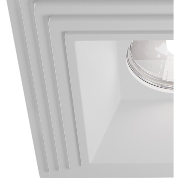 Гипсовый светильник под покраску Maytoni DL005-1-01-W Gyps Modern под лампу 1xGU10 35W