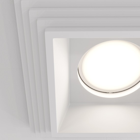 Гипсовый светильник под покраску Maytoni DL005-1-01-W Gyps Modern под лампу 1xGU10 35W