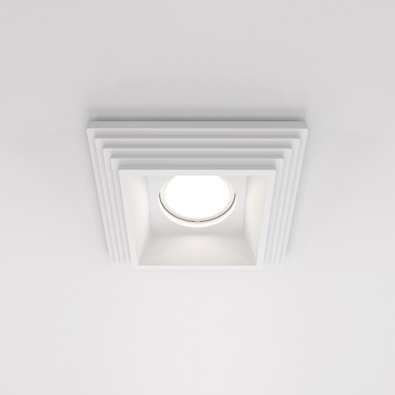 Гипсовый светильник под покраску Maytoni DL005-1-01-W Gyps Modern под лампу 1xGU10 35W