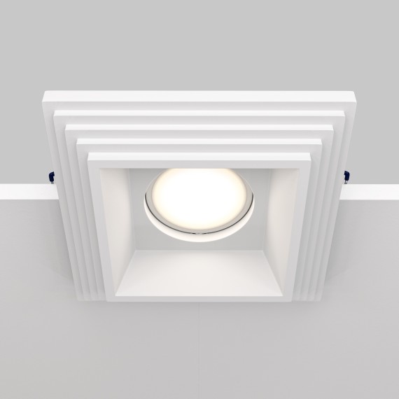 Гипсовый светильник под покраску Maytoni DL005-1-01-W Gyps Modern под лампу 1xGU10 35W