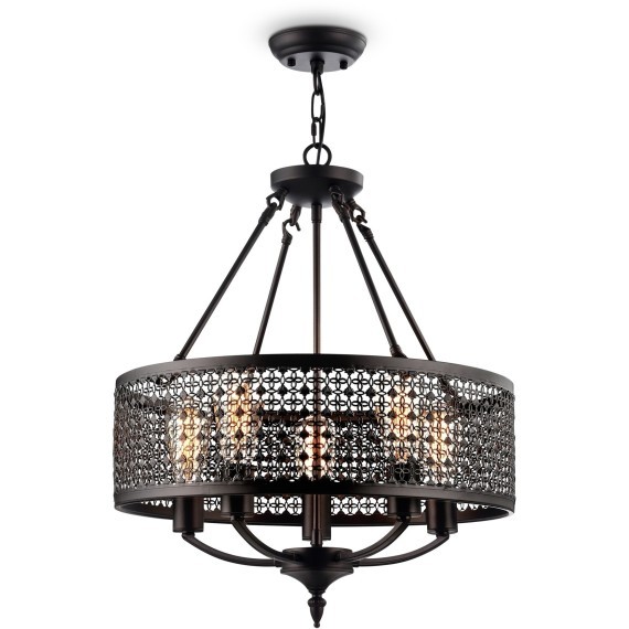 Люстра подвесная Freya FR4166-PL-05C-BL Conte под лампы 5xE27 60W