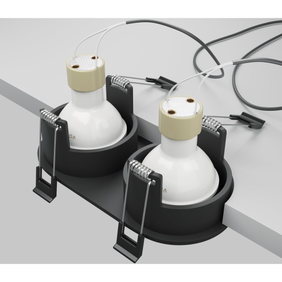 Встраиваемый светильник Technical DL126-02-GU10-B