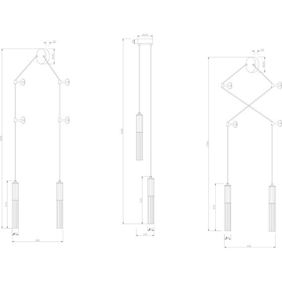Светильник подвесной настенный Stilfort 2161/05/02WP серия Satori