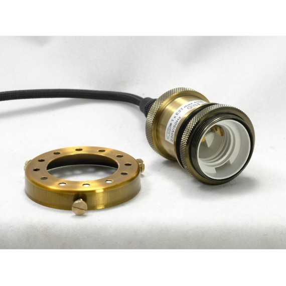 Подвесной светильник с 1 плафоном Lussole GRLSP-9543 BADGER IP21 под лампу 1xE27 10W