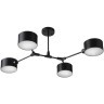 SLE183402-04 Светильник потолочный Черный/Черный E14 4*60W GIMENTO