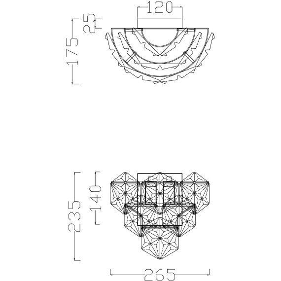 Бра Freya FR1004WL-02CH Molly под лампы 2xE14 60W