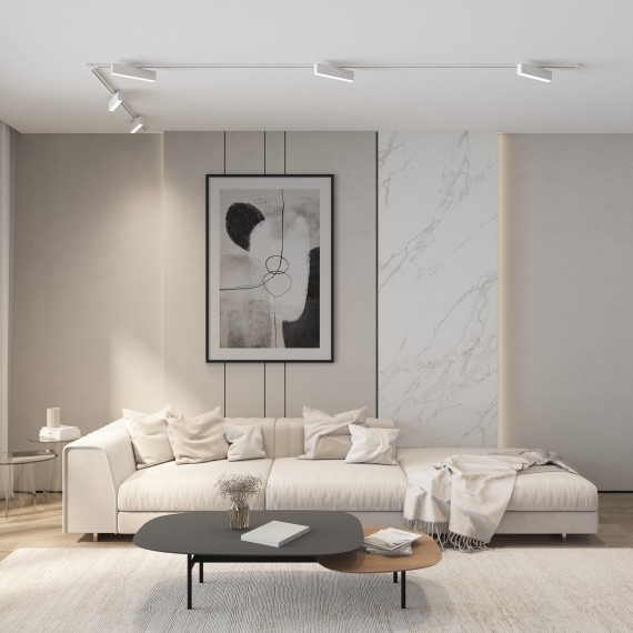 Однофазный двужильный светодиодный трековый светильник Denkirs DK6440-WH SOLID Hals 4000К 780Лм CRI90+ 120° 10Вт