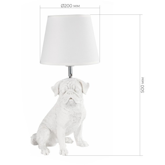 SLE115224-01 Прикроватная лампа Белый, Хром/Белый E27 1*40W NARNI