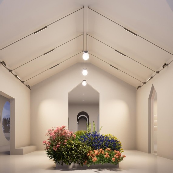 359462 Трековый ременный светодиодный SMART светильник c доп. механическим перекл. цветности Novotech EASY CRI90+ 3000-6000К 460Лм 110° 12W TUYA, Алиса, Wi-Fi