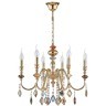 Люстра Crystal Lux MERCEDES SP6 GOLD/COLOR