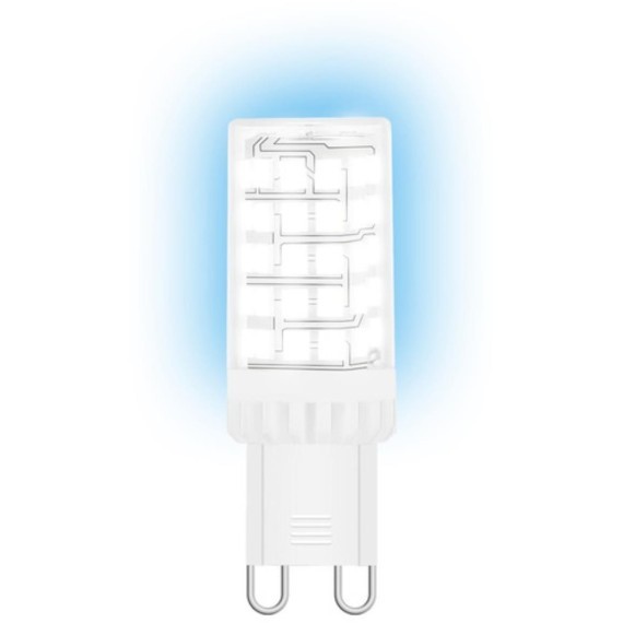107009206 Лампа Gauss G9 AC185-265V 5,5W 560lm 4100K керамика LED 1/10/200