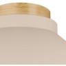 900736 Потолочный светильник MOHARRAS, 1X40W (E27), H160, ?400, дерево, коричневый / сталь, песочный