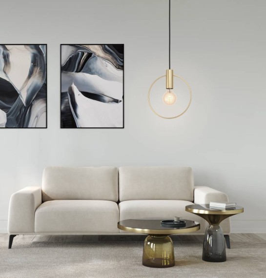 98834 Подвесной потолочный светильник (люстра) MANIZALES, 1Х40W, E27, L250, B105, H1100, сталь, мато