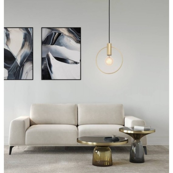 98834 Подвесной потолочный светильник (люстра) MANIZALES, 1Х40W, E27, L250, B105, H1100, сталь, мато