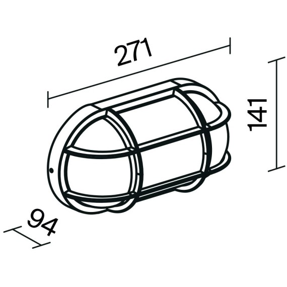 Настенный светильник (бра) Outdoor O449WL-01GF1