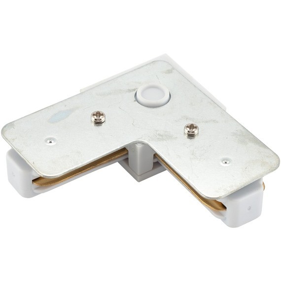 Г-образный соединитель для накладных однофазных шинопроводов Denkirs TR1102-WH