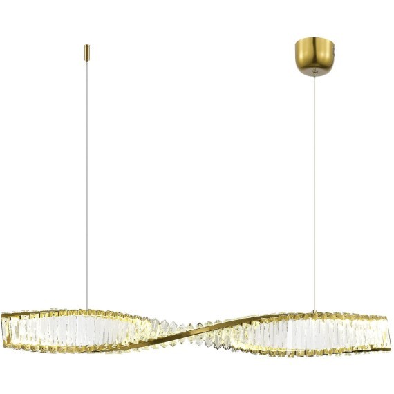 SL6205.313.01 Светильник подвесной ST-Luce Латунь/Прозрачный LED 1*21W 4000K ELICA