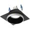 900452 Встраиваемый светильник CAROSSO, 35W (GU10), L93, B93, H25, алюминий, черный, белый