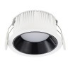 ST755.438.07 Св-к встр. Черный LED 1*7W 3000K 630Lm Ra80 120° IP20 D85xH45 100-240V Встраиваемые светильники