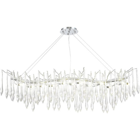 SL1660.113.12 Светильник подвесной ST-Luce Хром/Хром, Прозрачный G9 12*5W 4000K TEARDROPS