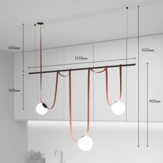 Готовая ременная трековая система Denkirs Belty DK55SET07-01-BR